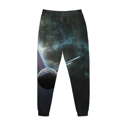 Planet And Space Print Jogger Pants