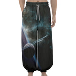 Planet And Space Print Lantern Pants