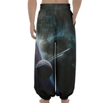 Planet And Space Print Lantern Pants