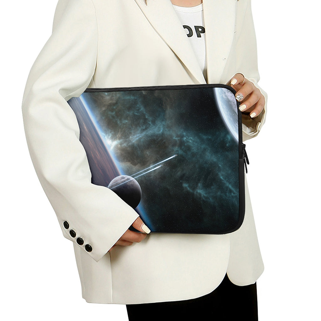 Planet And Space Print Laptop Sleeve