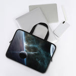 Planet And Space Print Laptop Sleeve With Handle
