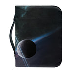 Planet And Space Print Leather Bible Cover