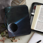 Planet And Space Print Leather Bible Cover