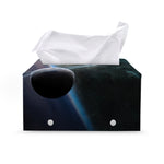 Planet And Space Print Leather Tissue Box Cover