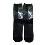 Planet And Space Print Long Socks