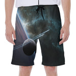 Planet And Space Print Men's Beach Shorts