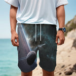 Planet And Space Print Men's Cargo Shorts