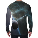 Planet And Space Print Men's Long Sleeve T-Shirt