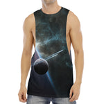 Planet And Space Print Men's Muscle Tank Top