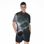 Planet And Space Print Men's Rompers