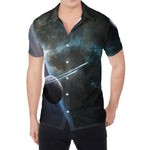 Planet And Space Print Men's Shirt