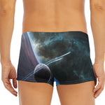 Planet And Space Print Men's Short Boxer Briefs