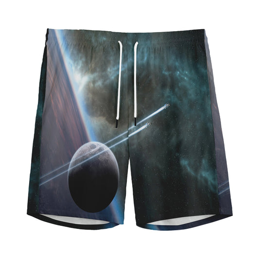 Planet And Space Print Men's Sports Shorts