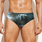 Planet And Space Print Men's Swim Briefs