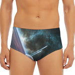 Planet And Space Print Men's Triangle Swim Briefs