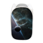 Planet And Space Print Mesh Laundry Hamper