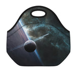 Planet And Space Print Neoprene Lunch Bag