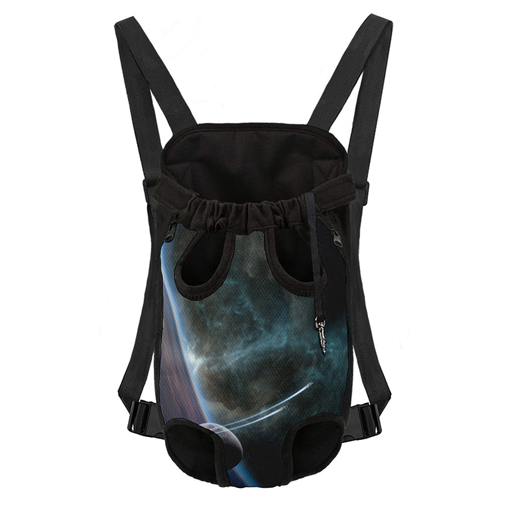 Planet And Space Print Pet Carrier Backpack