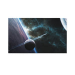 Planet And Space Print Polyester Flag