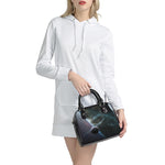 Planet And Space Print Shoulder Handbag