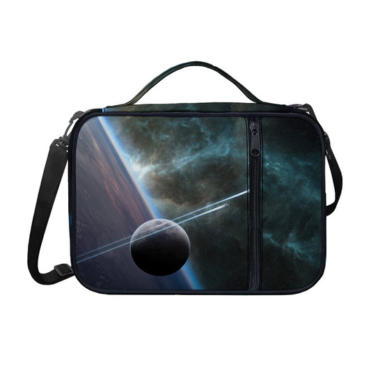 Planet And Space Print Shoulder Strap Bible Bag