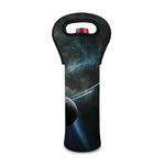 Planet And Space Print Single Neoprene Wine Tote