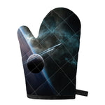 Planet And Space Print Single Oven Mitt