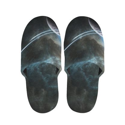 Planet And Space Print Slippers