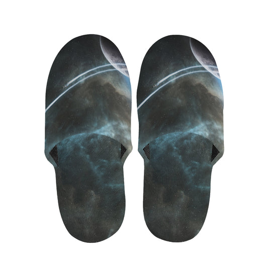 Planet And Space Print Slippers