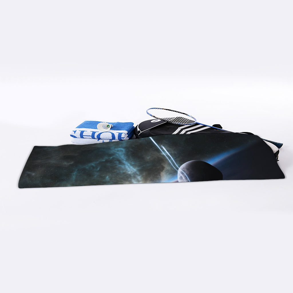 Planet And Space Print Sports Towel