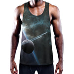 Planet And Space Print Training Tank Top