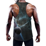 Planet And Space Print Training Tank Top