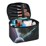 Planet And Space Print Travel Makeup Bag