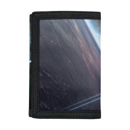 Planet And Space Print Trifold Wallet