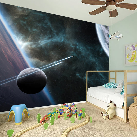 Planet And Space Print Wall Sticker
