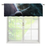 Planet And Space Print Window Valance
