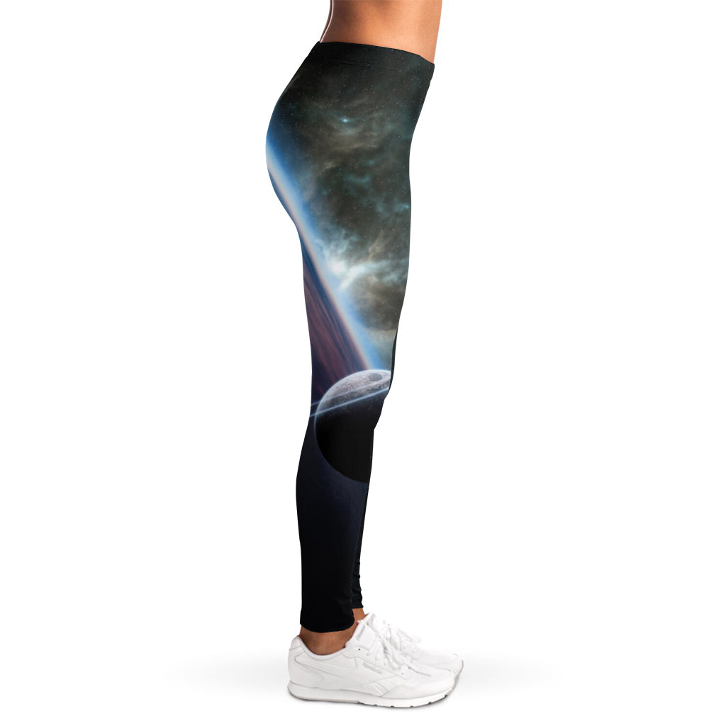 Planet And Space Print Women's Leggings