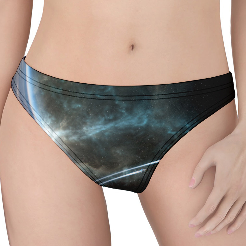 Planet And Space Print Women's Thong
