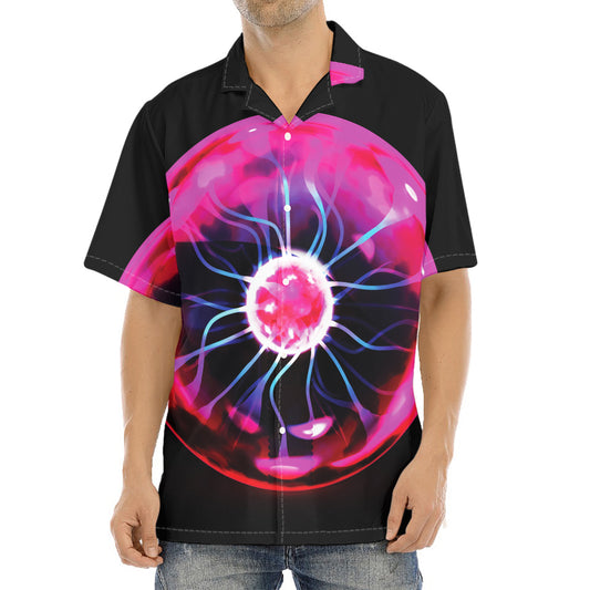 Plasma Ball Print Aloha Shirt