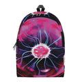 Plasma Ball Print School Backpack