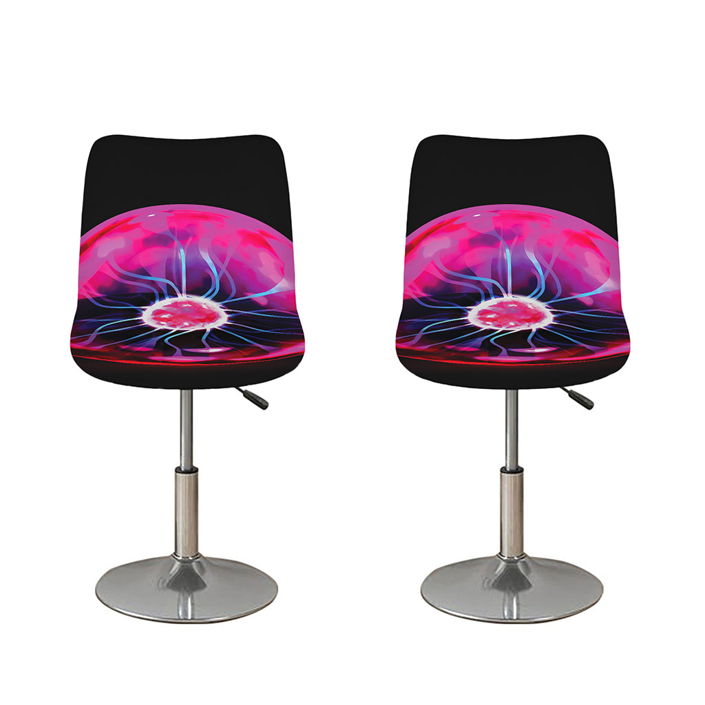 Plasma Ball Print Bar Stool Covers