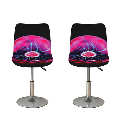 Plasma Ball Print Bar Stool Covers