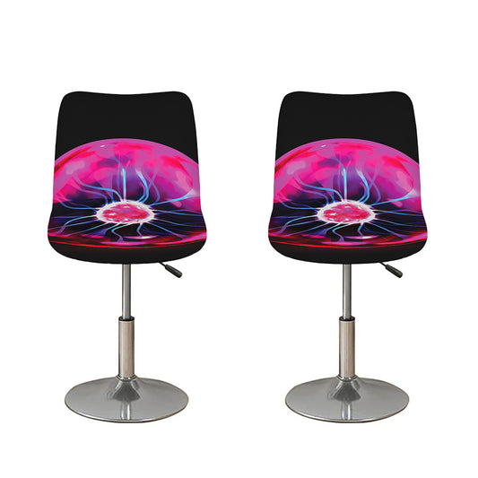 Plasma Ball Print Bar Stool Covers
