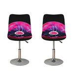 Plasma Ball Print Bar Stool Covers