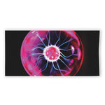 Plasma Ball Print Beach Towel