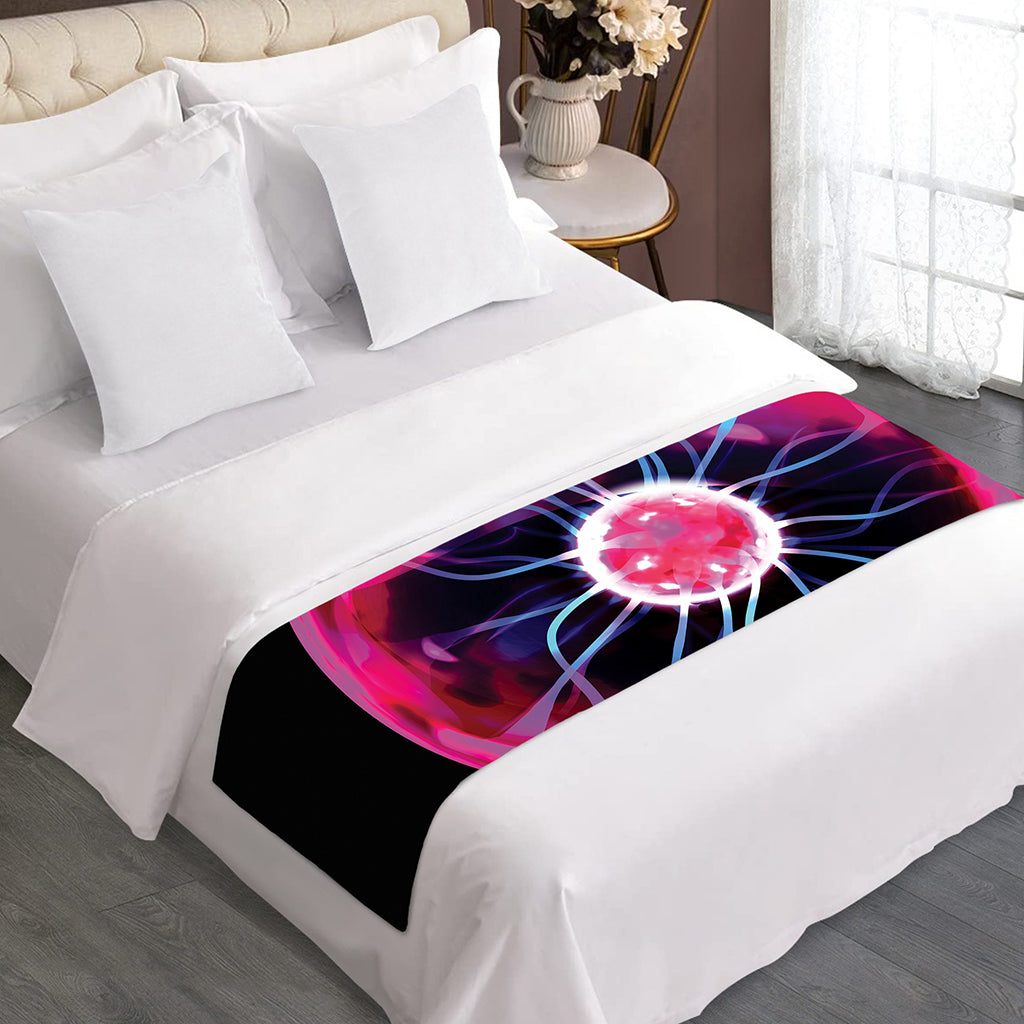 Plasma Ball Print Bed Runner