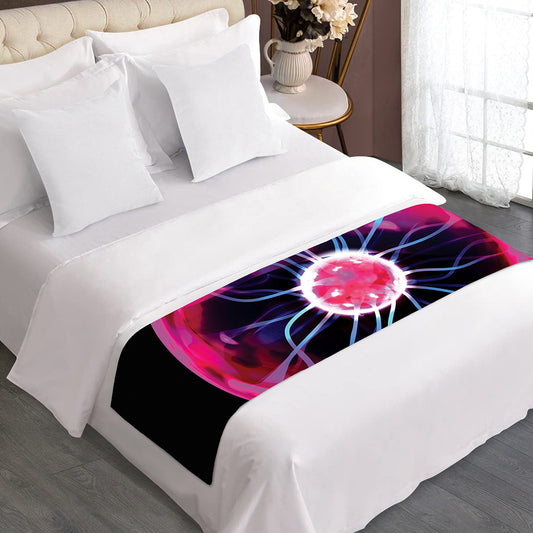Plasma Ball Print Bed Runner