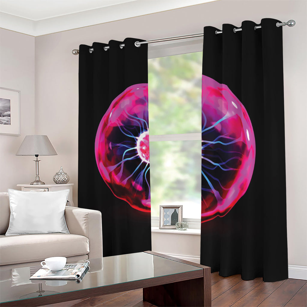 Plasma Ball Print Blackout Grommet Curtains