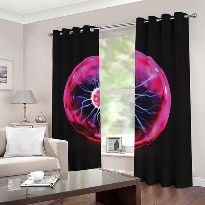 Plasma Ball Print Blackout Grommet Curtains