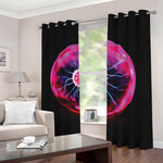 Plasma Ball Print Blackout Grommet Curtains